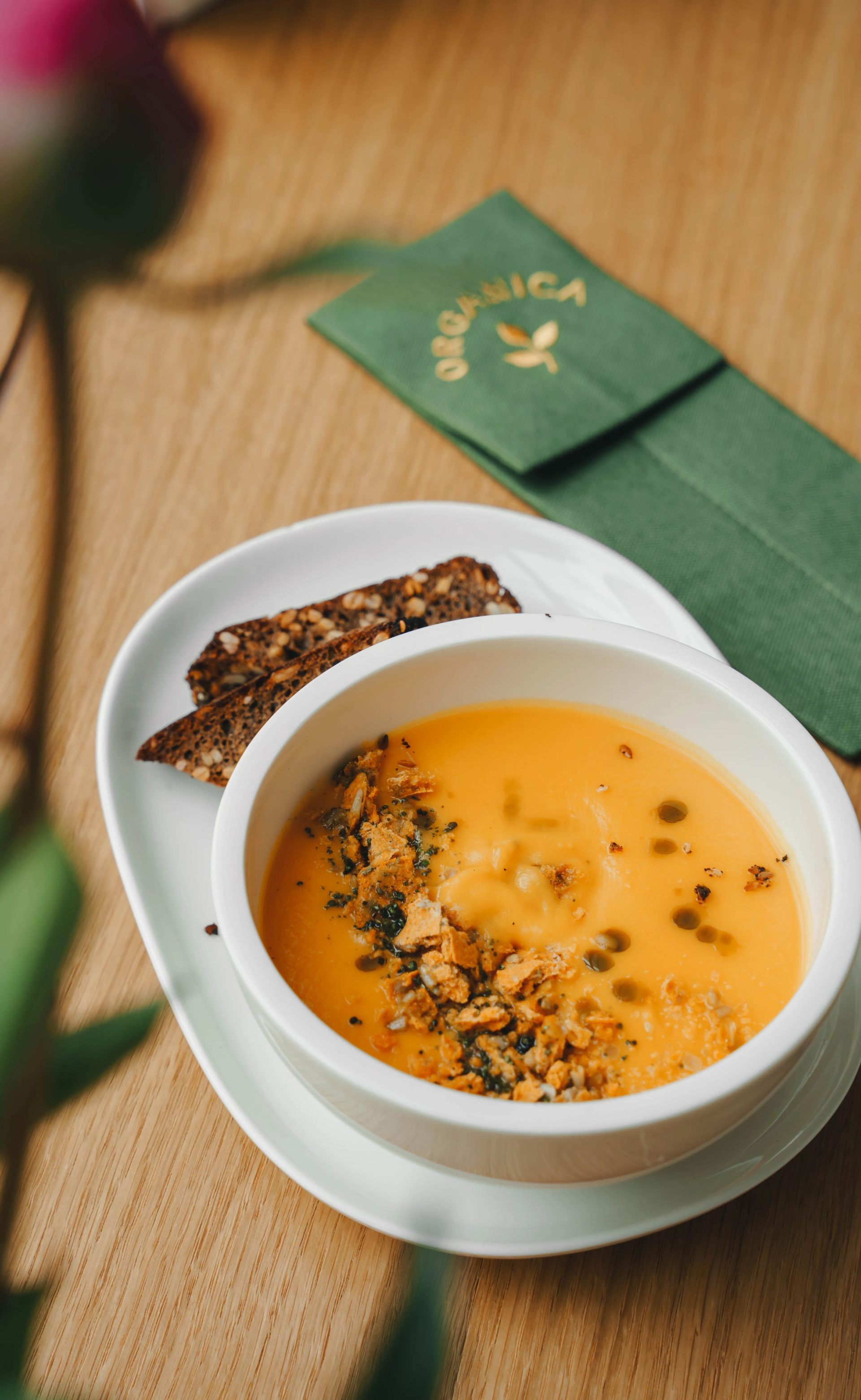 Гарбузовий місо крем-суп