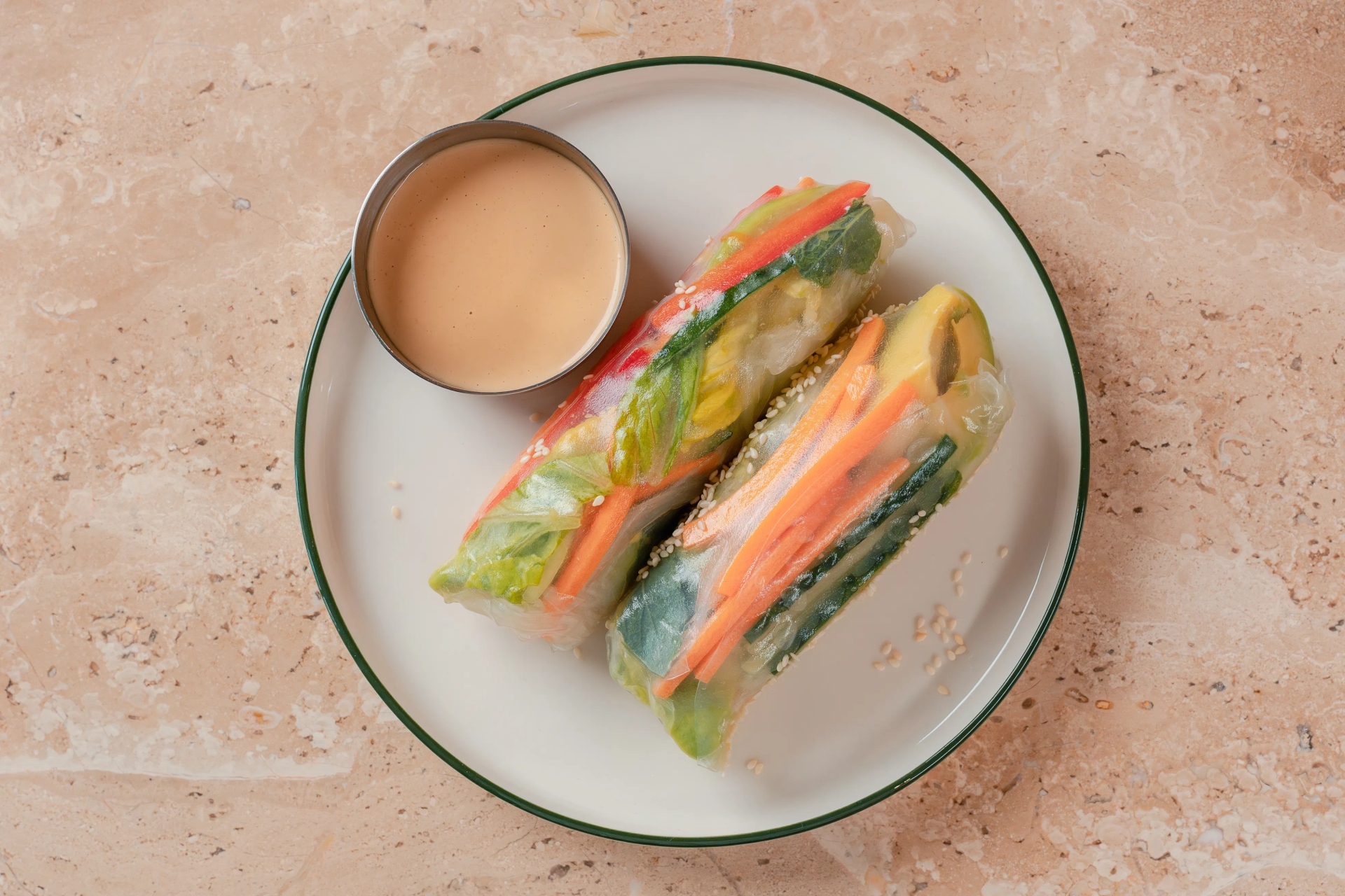 SpringRoll з арахісовим соусом