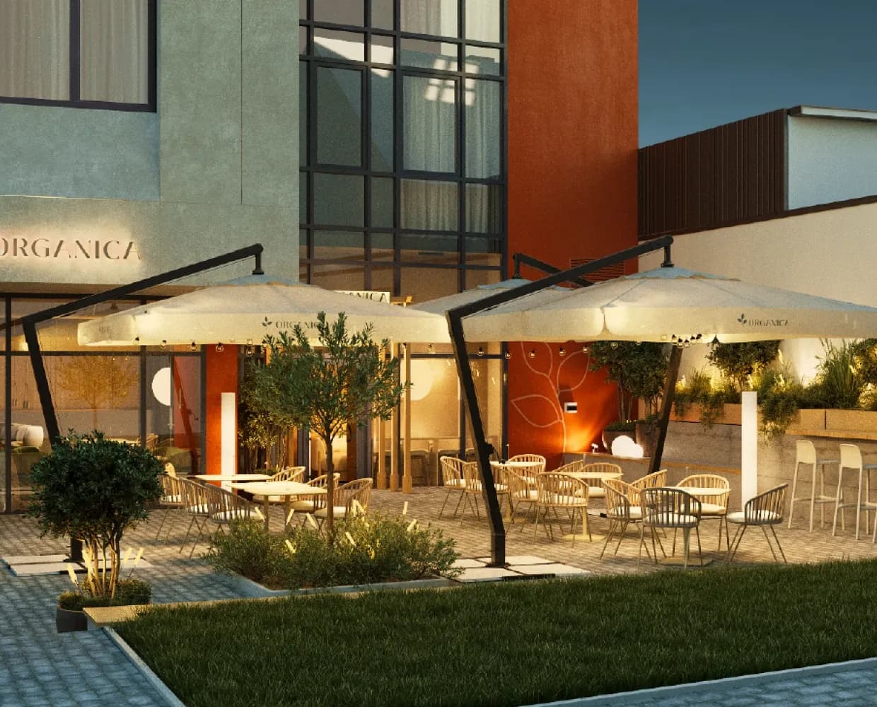 Organica restaurant terrace