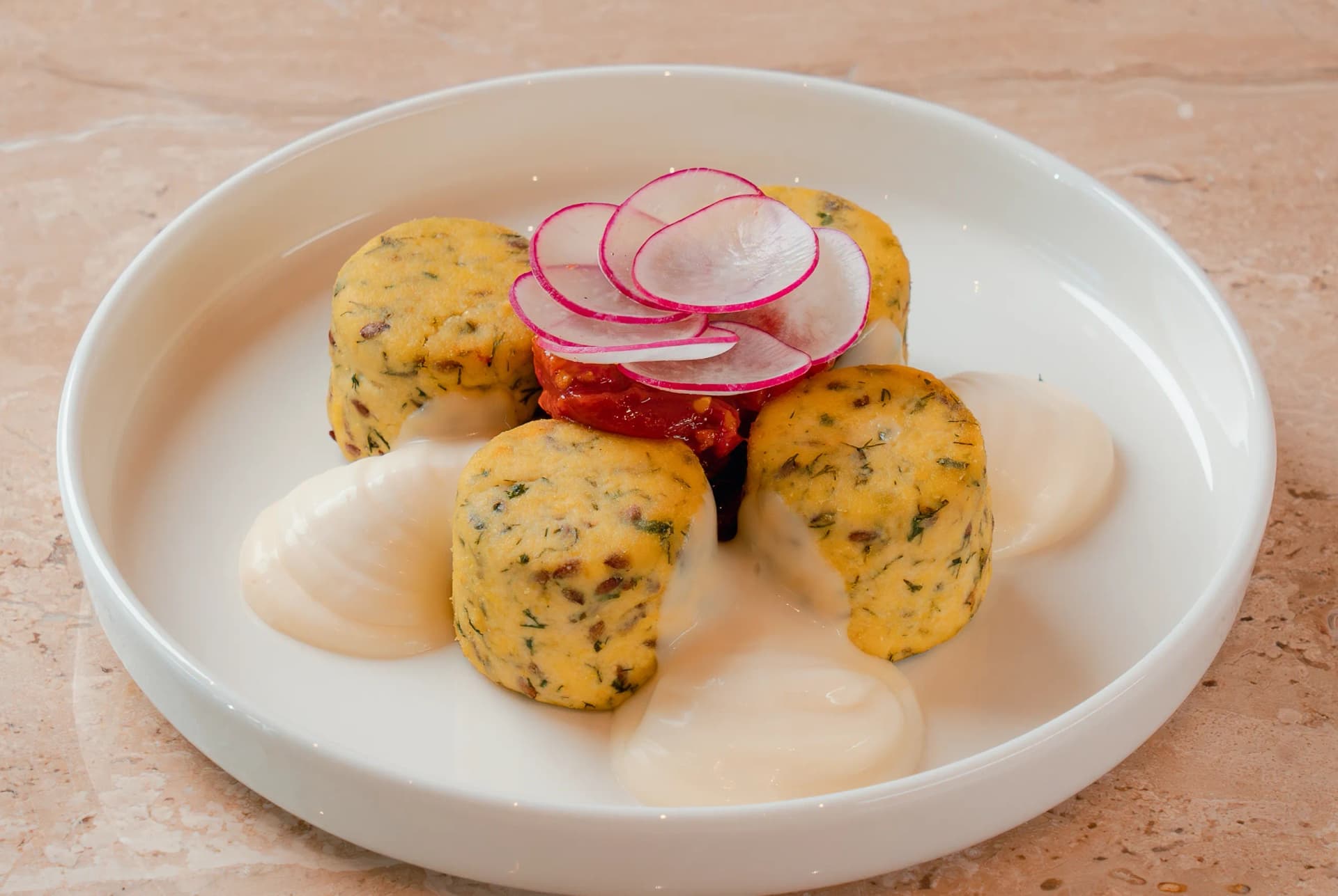 Солоні сирники з тофу